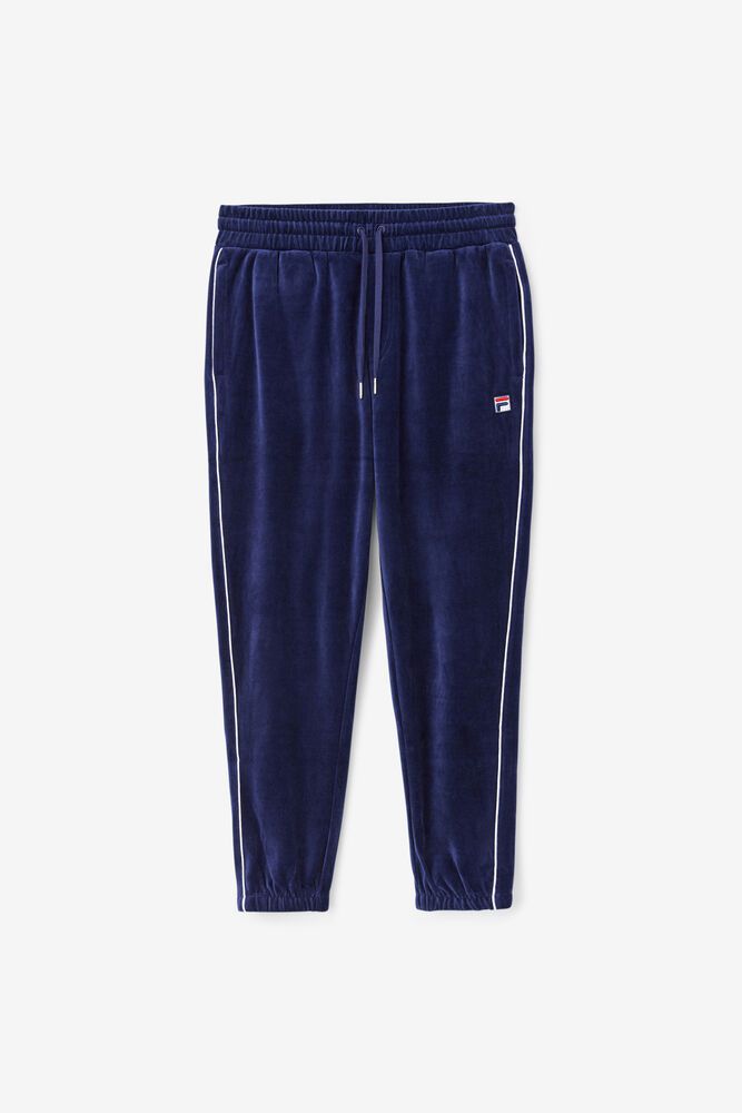 Fila Pants Mens Navy Deverall Velour - Ireland 92018-IXDK